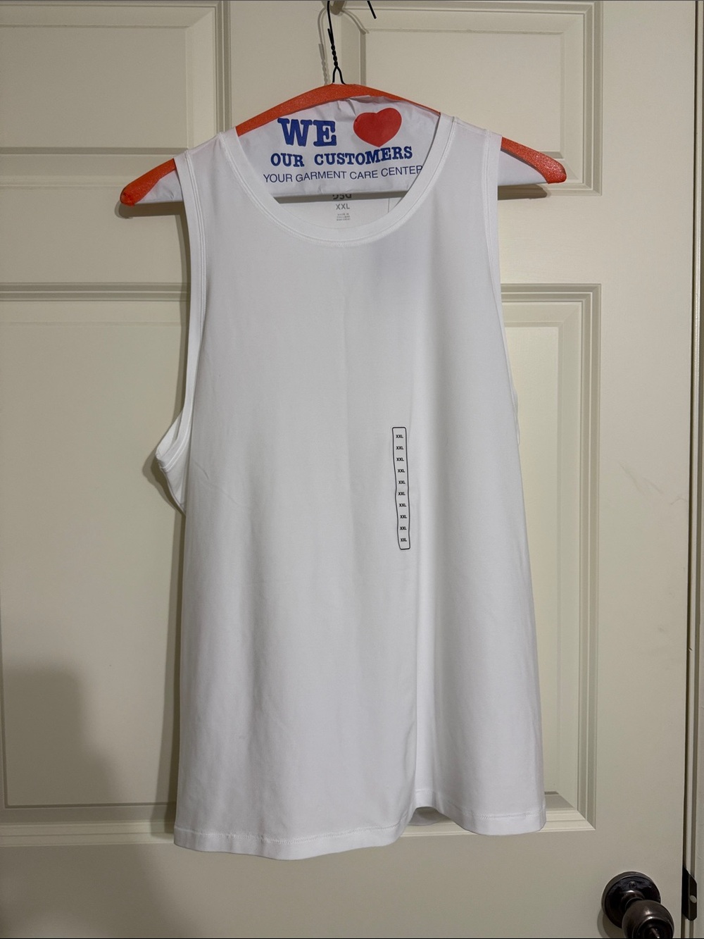 DSG White Sleeveless Tank Top - Solid White